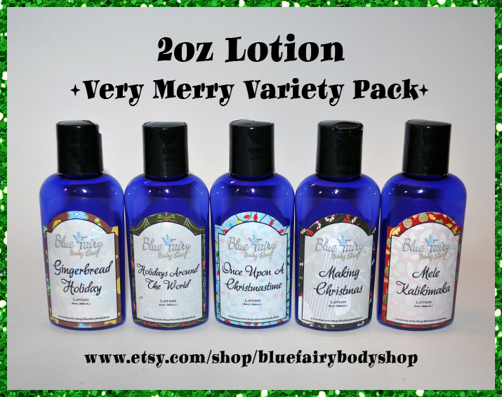 blue fairy body shop very merry variety pack 2oz lotion