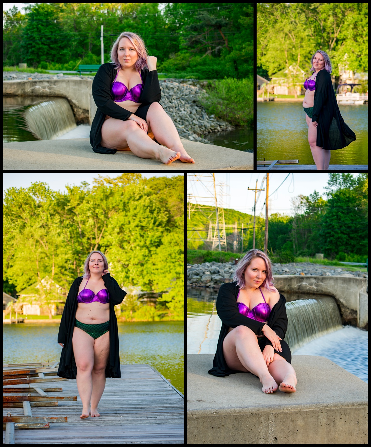 Collage Mermaid Bathing Suit